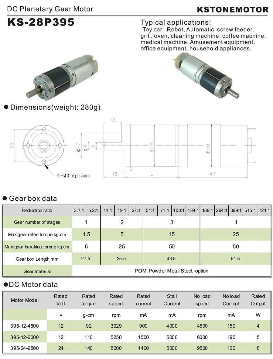 12V 24V RS 385s High Speed Micro Hydraulic Motor Planetary Gearbox 5V 6 Volt DC Gear Motor