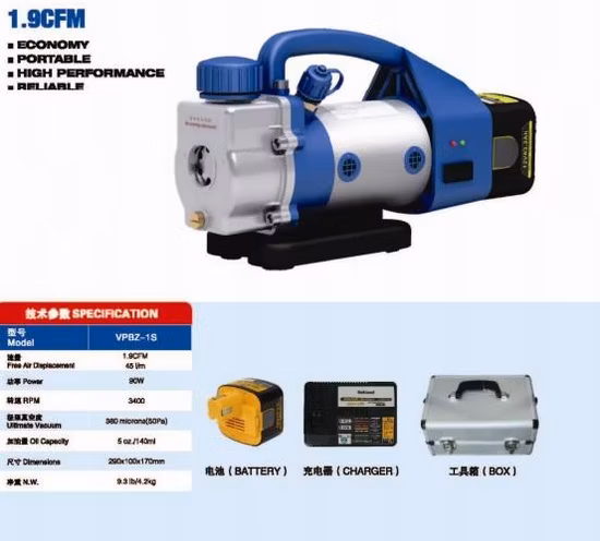 Refrigeration Spare Parts Battery DC 12V Vacuum Pump