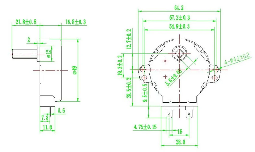 220V/110V/24V/12V/6V High Operating Efficiency Micro Synchronous AC Motor for Sintering Plant