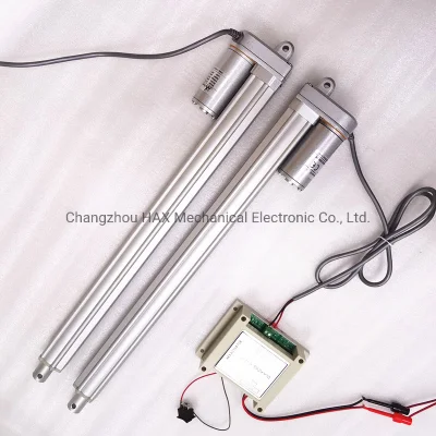 12V 24V DC Linear Actuator with Position Feedback Hall Sensor and Remote Control 400mm Stroke